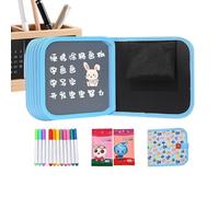 Cuaderno de dibujo, papel impermeable portátil de 14 páginas, garabatos y libro reutilizables, diario de arte creativo, cuaderno de dibujo para niños, niñas, hogar, escuela, viajes, camping, pintura