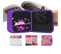 Cuaderno de dibujo portátil, bloc impermeable de 14 páginas, libro de papel de dibujo reutilizable, diario de arte y garabatos, cuaderno creativo para niños, niñas, hogar, escuela, viajes, camping
