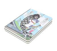 Cuaderno de Dibujos, bloc de notas con ilustraciones japonesas, 224 hojas, 145x104 mm, portada (Pescar) for escritura y dibujo