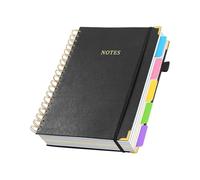 Cuaderno de doble bobina, 300 páginas, a rayas, ligero, portátil, piel sintética con doble alambre, diario para notas, portátil