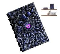 Cuaderno de Dragón - Resina Papel 15,5 x 4 x 18,8 cm | Diario encuadernado Escultura de Dragón 3D en relieve | Libro antiguo para escribir bocetos Bloc para notas diario | Para hombres mujeres