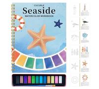 Cuaderno de ejercicios de acuarela para principiantes - Libro de pintura de iniciación para adultos | Kit de arte de doce colores | Suministros creativos Aprendizaje Escuela Hogar Viajes Lecciones Art