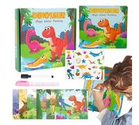 Cuaderno De Ejercicios De Acuarela, Suministros de Arte de Papel de Dinosaurios, Libro De Acuarelas Para Colorear, Para Adulto Estudiante Niño Principiante Joven Escuela Hogar Viaje