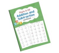 Cuaderno de ejercicios de operaciones matemáticas con 21 hojas de operaciones de suma y resta para niños en edad preescolar, libro de ejercicios de matemáticas