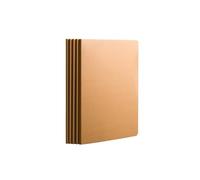 Cuaderno de ejercicios de papel kraft para estudiantes, tamaño A5, piel vacuna en blanco [36 hojas]