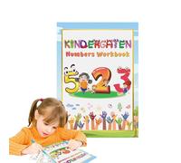 Cuaderno de ejercicios preescolares, material educativo interactivo con escritura, lectura y matemáticas para niños de 3 a 8 años, incluye papel de ejercicios de viaje