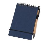 Cuaderno de encuadernación de doble bobina, 50 hojas, sin rayas, 3 x 4.5 pulgadas, tamaño bolsillo, cierre de correa elástica para tomar notas diarias, cuaderno de bolsillo