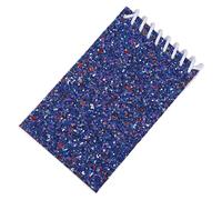 Cuaderno de encuadernación de doble bobina con 20 hojas de bolsillo sin forro, cubiertas de lentejuelas coloridas para escribir, dibujar, bocetos, cuadernos pequeños