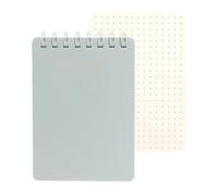 Cuaderno de encuadernación en espiral, 128 páginas, rayado, línea punteada, rayado, sin rayas, tamaño de bolsillo, cuaderno portátil multicolor