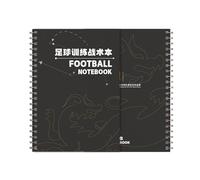 Cuaderno de Entrenamiento de Fútbol, Cuaderno de Entrenamiento de Fútbol, 14,8 x 21 cm, para Planificación y Estrategia, 142 Hojas(Black)