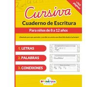 Cuaderno de escritura Cursiva: Para Niños de 8 a 12 Años (Multilingual Cursive Mastery: English · Italiano · Español)