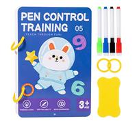 Cuaderno de escritura para niños pequeños - libro de control de lápices borables, guía de práctica de pre-escritura, herramienta de aprendizaje divertida, ayuda a la educación temprana | Cuaderno de