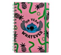Cuaderno de espiral de Disney Lilo and Stitch (Oh Yeah Whatever Design), libro de escritura A5, regalos de Lilo and Stitch para mujeres, hombres y niños, diario Stitch Disney - Producto oficial