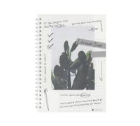 Cuaderno de espiral suave A5, cuaderno de personalidad simple para estudiantes, tiempo de inactividad, estilo 1