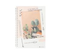 Cuaderno de espiral suave A5, cuaderno de personalidad simple para estudiantes, tiempo de ocio, estilo 2