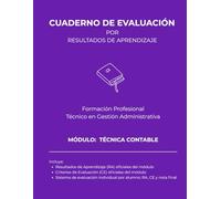 Cuaderno de Evaluación por RA y CE oficiales para 30 alumnos: Módulo: Técnica Contable (Cuadernos de Evaluación para Formación Profesional - Edunex)