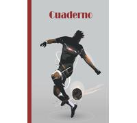 Cuaderno de fútbol: Cuaderno de fútbol, cuaderno de papel rayado para la escuela, estudiantes, regalo para niños, niñas, cuaderno de fútbol, amante del fútbol