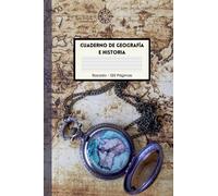 Cuaderno de Geografía e Historia: Rayado - 120 Páginas