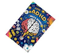 Cuaderno de gestión de tareas profesional, planificador diario con diseño antiestrés para apoyo a la concentración y materiales ecológicos, cuaderno de enfoque para TDAH