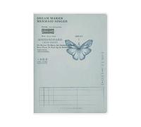 Cuaderno de goma de dibujos animados A6 para estudiantes, manual creativo de sirena