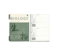 Cuaderno de hojas sueltas de 2 libros con tema equivocado que los estudiantes usan la creatividad para corregir errores -B5 [Biología]