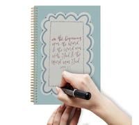 Cuaderno de la Biblia cristiana, diario devocional con encuadernación en espiral, libro de oración inspirador para hombres y mujeres, notas de estudio religioso para devociones diarias, escritura