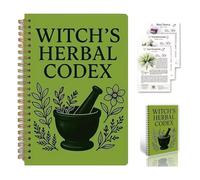 Cuaderno de la Herbolaria Encantada - Códice Herbal de la Bruja, Cuaderno de Hierbas de la Bruja con Múltiples Hierbas, Diario Mágico de Brujería con Sabiduría de Plantas e Ilustraciones (1pc)