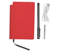Cuaderno de Lápiz Inteligente Digital y Conjunto de Tablas de Escritura, Generación de Imágenes de Al, Sincronización en Tiempo Real para Digitalizar, Convertir a Texto, (Textura de Lino Rojo)