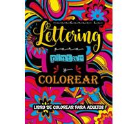 Cuaderno de Lettering: Libro de colorear para adultos