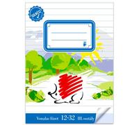 Cuaderno de líneas ICO Süni lista para la escuela, grado 3 - A5, 12-32.