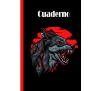 Cuaderno de lobo: Cuaderno de lobo, cuaderno de papel rayado para la escuela, estudiantes, regalo para niños, niños, niñas, adolescentes, cuaderno de lobos, amante de los lobos