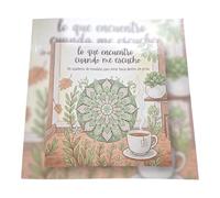 Cuaderno de Mandalas para Colorear Adultos “Lo que Encuentro Cuando Me Escucho” | Formato Cuadrado 21×21 cm | 23 Mandalas Antiestrés | Papel Grueso | Mindfulness y Relajación