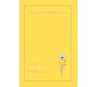 CUADERNO DE MATEMATICAS"AMARILLO" LIBRETA CUADRICULADA,100 PAGINAS, PARA ESTUDIANTES, ESCUELA Y USO DIARIO