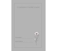 CUADERNO DE MATEMATICAS"GRIS" LIBRETA CUADRICULADA,100 PAGINAS, PARA ESTUDIANTES, ESCUELA Y USO DIARIO