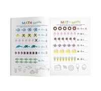 Cuaderno de Matemáticas para Preescolar - 64 Páginas de Ejercicios Educativos Divertidos - Actividades Matemáticas para Kindergarten - Para Niñas Niños Aula Hogar Sala de Juegos Centro de Actividades