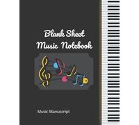 Cuaderno de música de hojas blancas: papel de manuscript music / White Marble Blank Sheet Music / Notebook for Musicians / Staff Paper / Composition Books Gifts