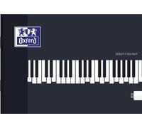 Cuaderno de música Oxford A5, 16 hojas, pentagrama