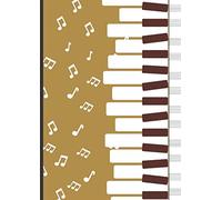 Cuaderno De Musica Pentagrama Para Piano: 6 sistemas de 2 pentagramas de piano por página - en blanco - A4- 110 paginas - escuela de música, niño, estudiante