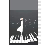 Cuaderno De Musica Pentagrama Para Piano: 6 sistemas de 2 pentagramas de piano por página - en blanco - A4 -110 paginas - escuela de música, niño, estudiante