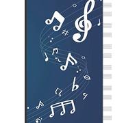 Cuaderno De Musica Pentagrama Para Piano: 6 sistemas de 2 pentagramas de piano por página - en blanco -A4 - 110 paginas - escuela de música, niño, estudiante
