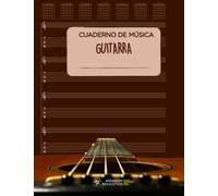 Cuaderno de música Tablatura Guitarra: Gran formato | Pentagramas, tablaturas y rejillas de acordes | 100 páginas numeradas, índice inicial