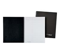 Cuaderno de negocios guiado con encuadernación lateral, planificador de acciones, 11 x 8 1/2, 80 hojas