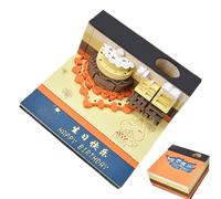 Cuaderno de notas 3D tallado en papel - Bloc de notas reposicionables - Cuaderno versátil con grabado clásico para oficina, casa, aula, Navidad, Pascua Organización