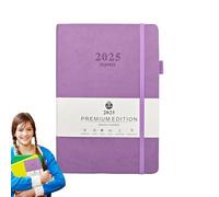 Cuaderno de notas anual 2025, diario de cosas por hacer, planificador de eventos A5, bloc de notas para citas, planificación, horario de trabajo,