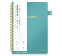 Cuaderno de notas Cornell Regolden-Book, sistema de estudio para tomar notas, cuadernos de espiral, cuadernos con rayas para la universidad, bloc