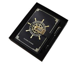 Cuaderno de notas - Cuaderno de bloqueo seguro, páginas de papel grueso duradero, diario de viaje compacto | Accesorio de papelería de escritura creativa para adolescentes, mujeres, hombres