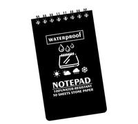 Cuaderno de notas impermeable Book-Allwetter- Notizblock para la escritura al aire libre | Cuaderno robusto con encuadernación a, diario de campo resistente a la intemperie, bloc de notas impermeable