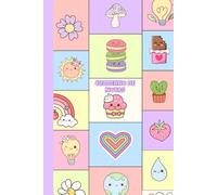 Cuaderno de notas: Para niños y adultos-Cute Stickers 6''x9'' (15x23cm) con 100 páginas color crema y rayadas para escribir, dibujar o pintar (Cuadernos para la vida)