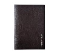 Cuaderno de notas para reuniones y minutos, negro, rojo, marrón, 96 hojas, cuadernos rayados, cuadernos de negocios para trabajo, mujeres, universidad, tapa dura para hombres con divisores