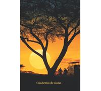 Cuaderno de notas: Safari africano - Magnífico diario - Cuaderno forrado - 108 páginas - 15,24x22,86 cm - 6x9 - Ideas de regalo - Hermosa foto